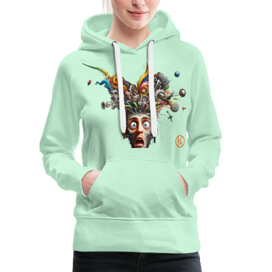 Showroom - Frauen Premium Hoodie Spreadshirt - helles Mintgrün