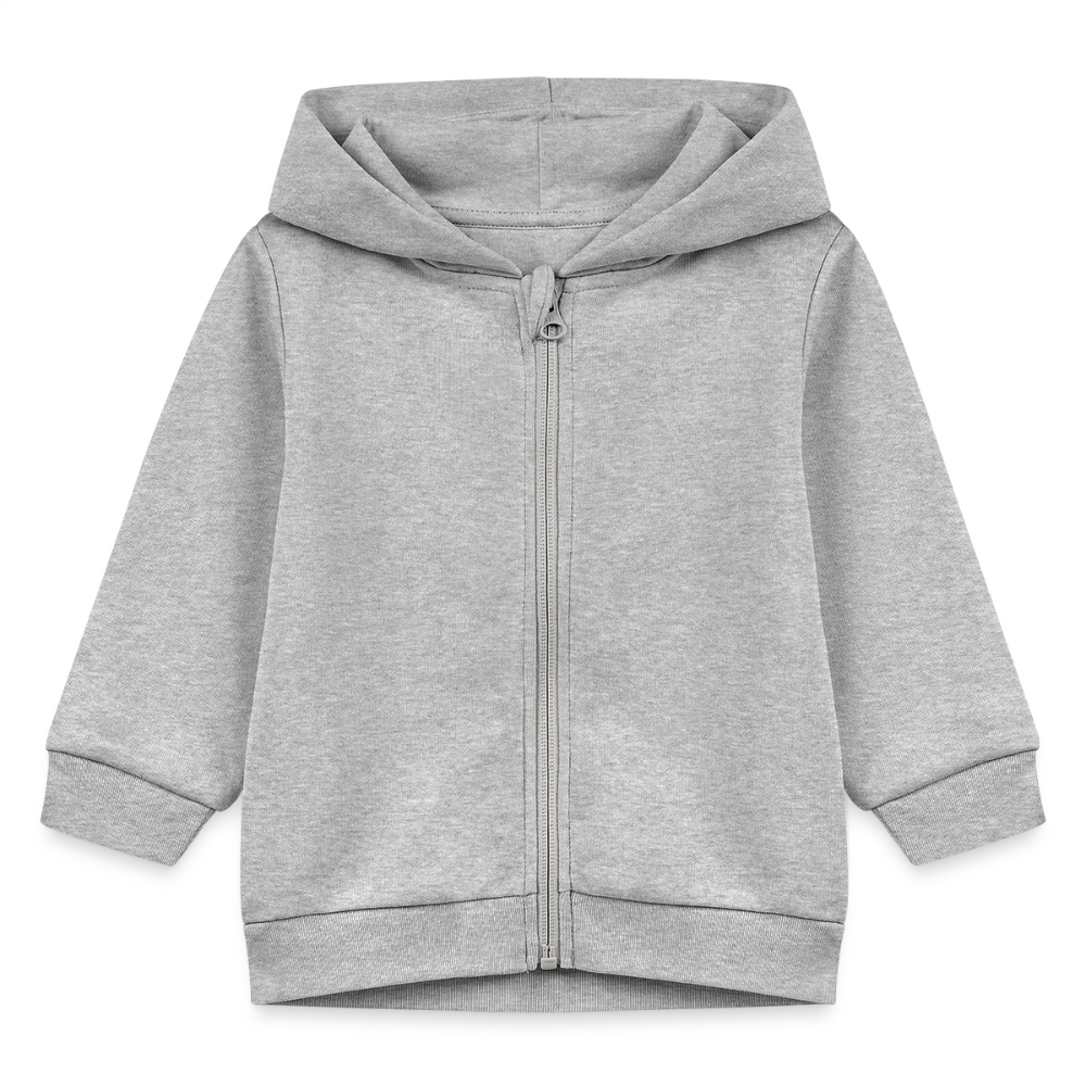 Little Puffin-Druck nur hinten  - tierisches - Stanley/Stella Bio Zip Hoodie - Grau meliert