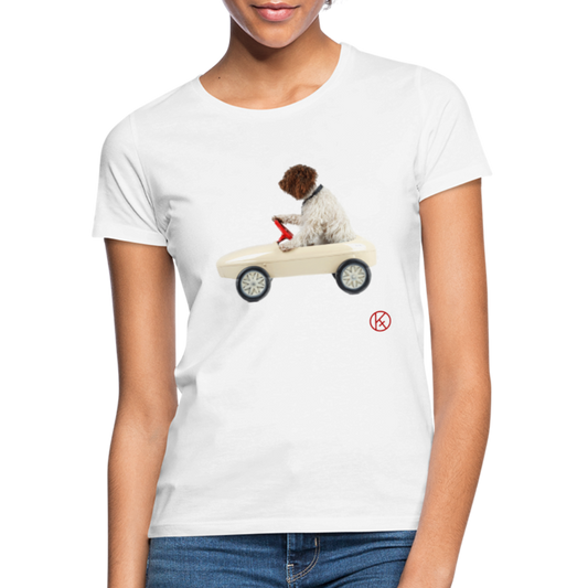 Autofahrt - tierisches - witzig  - Frauen T-Shirt - Weiß