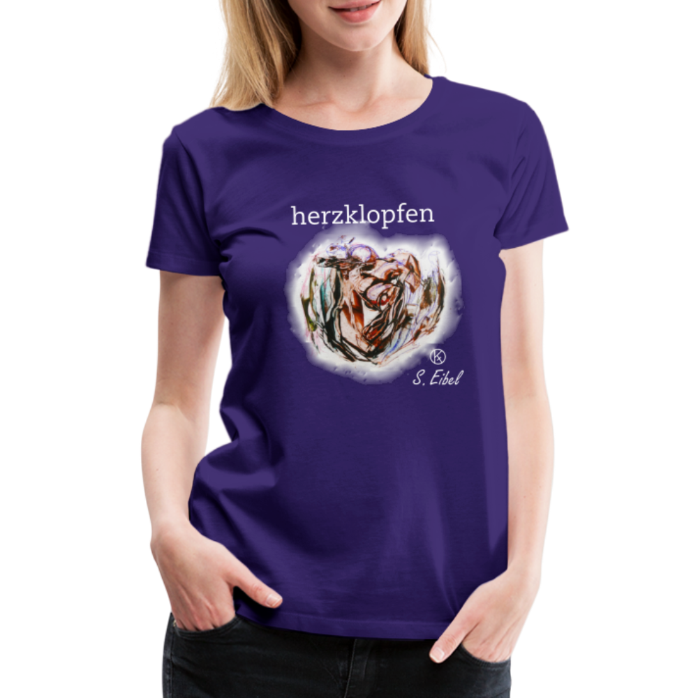 herzklopfen - eibelartig - Premium T-Shirt Frauen - Lila
