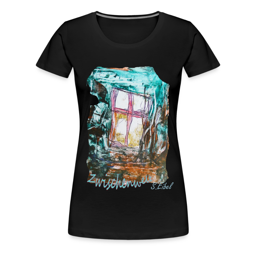 Zwischenwelt -  eibelartig -  Frauen Premium T-Shirt - Schwarz