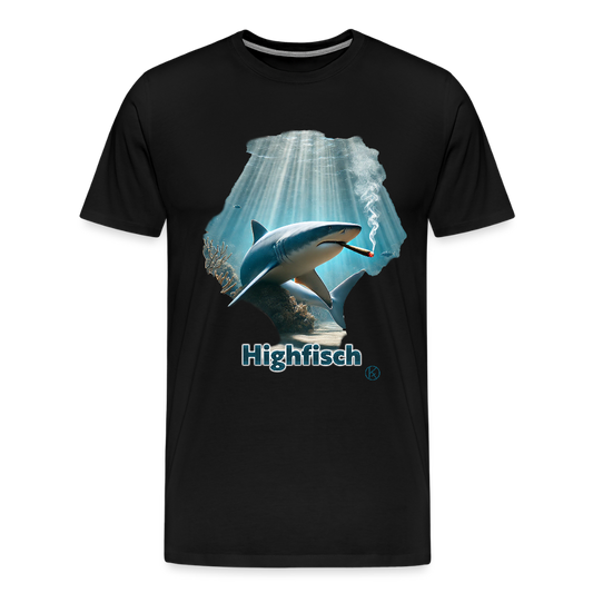 Highfish - tierisch - Männer T-Shirt - Schwarz