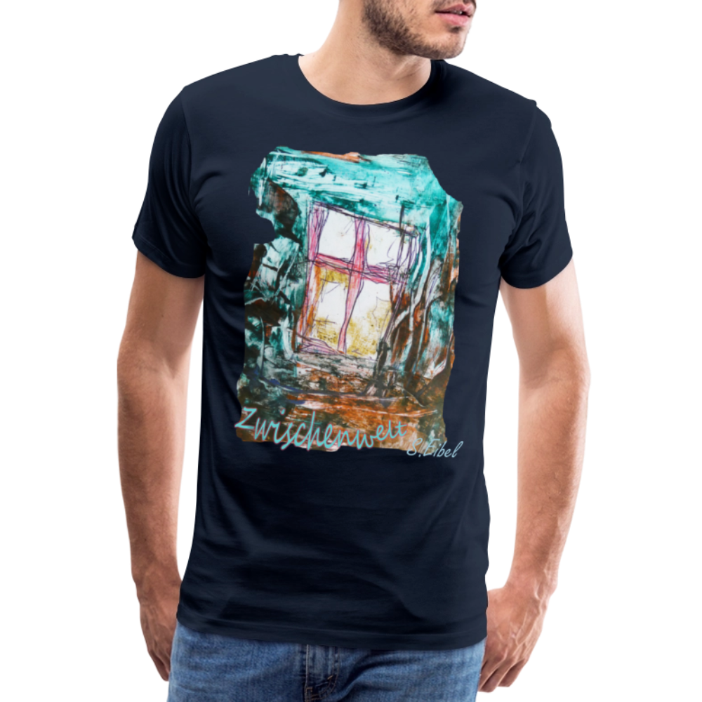 Zwischenwelt - eibelartig -   Männer Premium T-Shirt - Navy