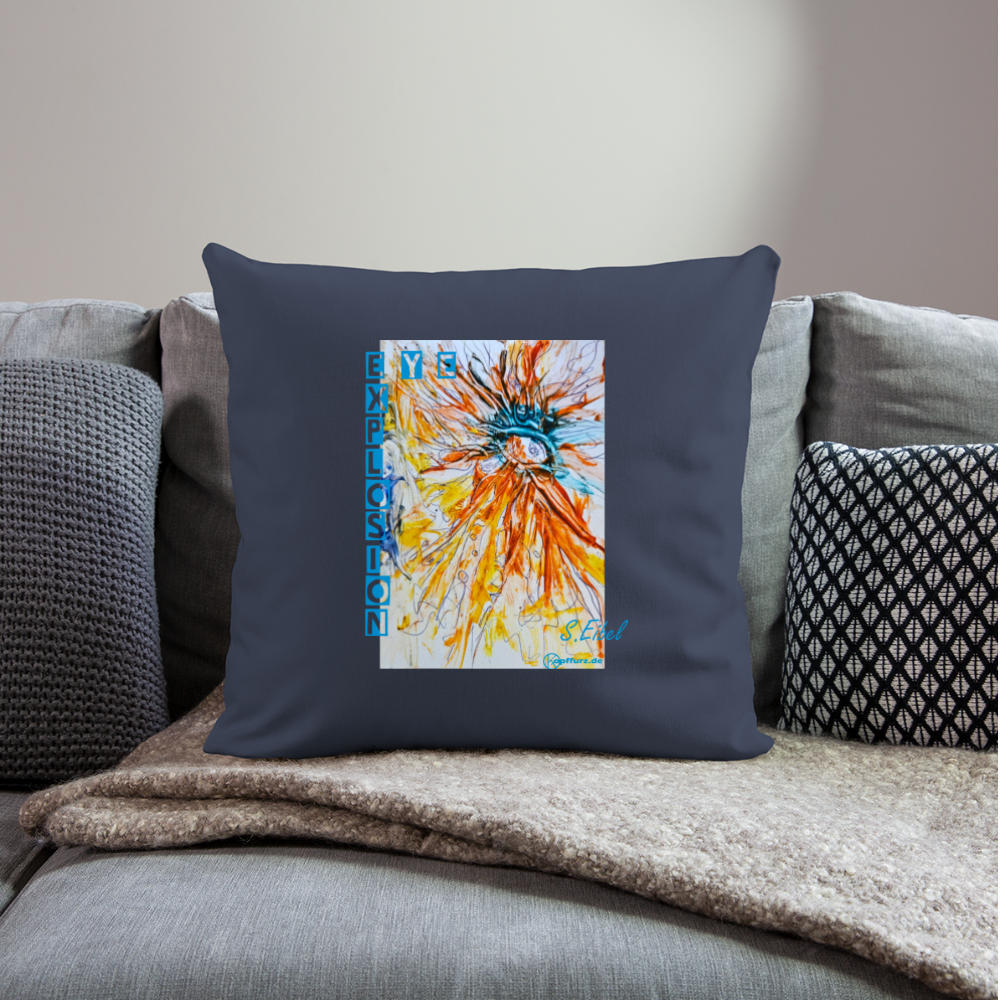 Eye Explosion - eibelartig - plus - Sofakissen mit Füllung 44 x 44 cm - Navy