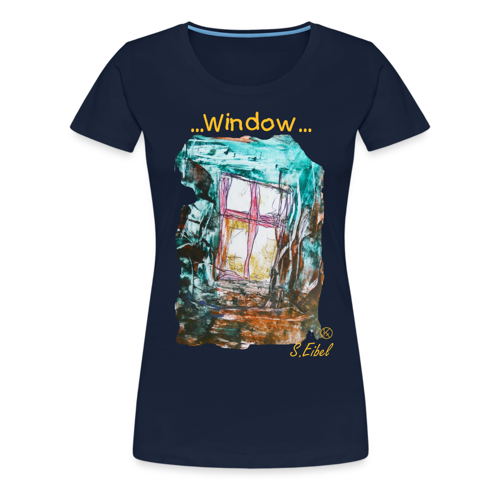 Window - eibelartig -  Frauen Premium T-Shirt - Navy