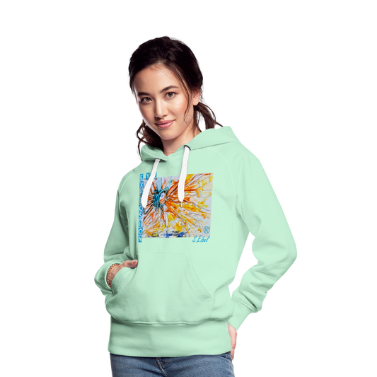 Eye Explosion - eibelartig - Frauen Premium Hoodie - helles Mintgrün
