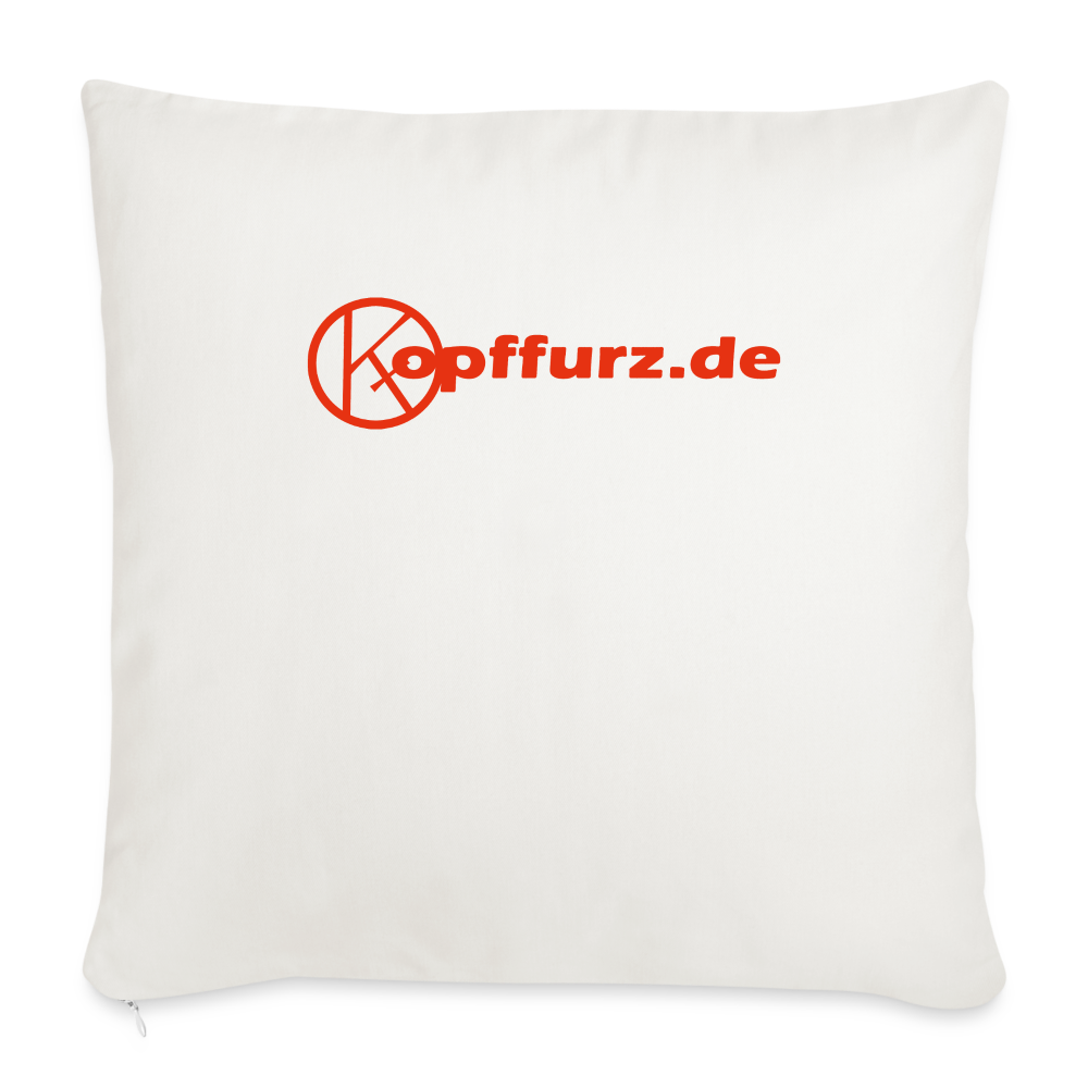 Kuschelkissen - eibelartig - plus - Sofakissenbezug 44 x 44 cm - Naturweiß