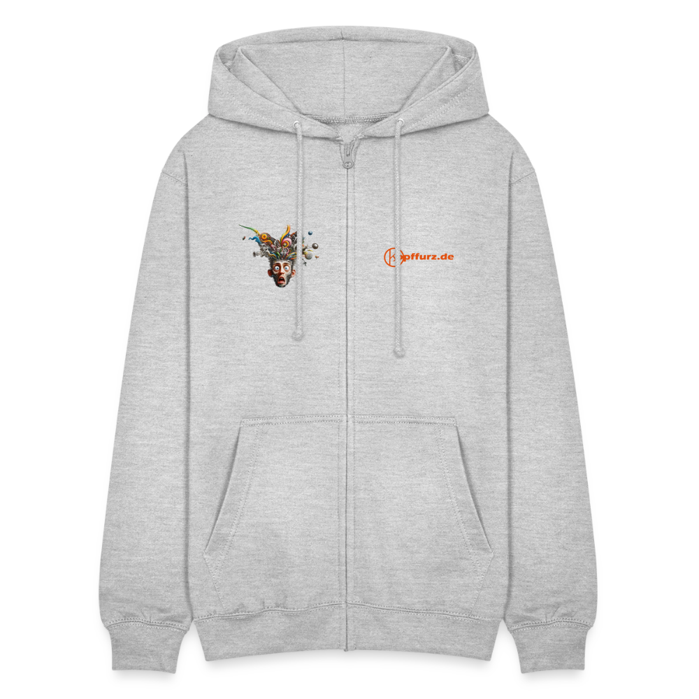 Showroom - Unisex Kapuzenjacke - Hellgrau meliert