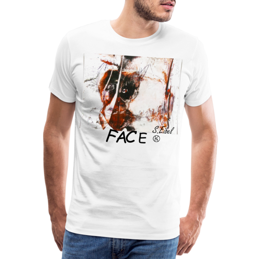 Face - eibelartig - Männer Premium T-Shirt - Weiß