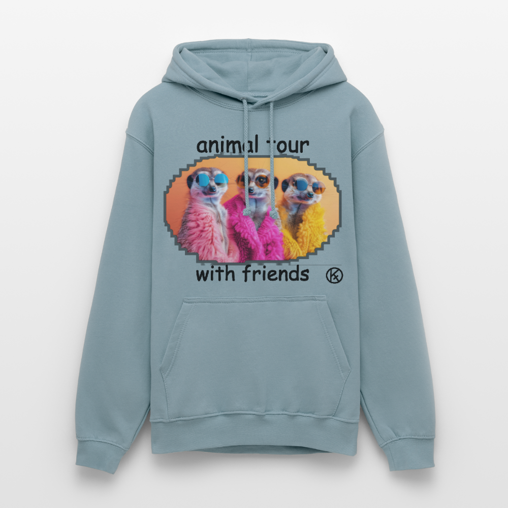 animal on tour-friends  -  tierisches  -  Unisex Hoodie - Nebelblau