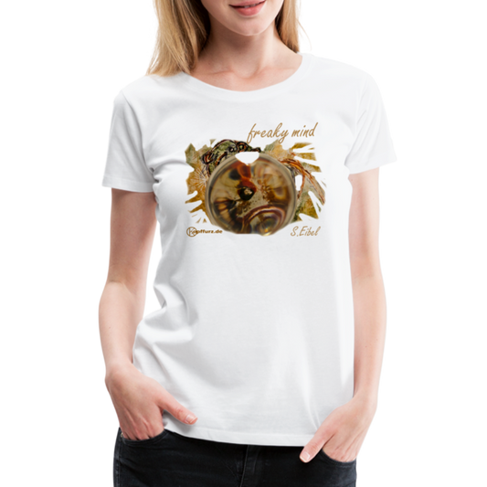 freaky mind - eibelartig - Frauen Premium T-Shirt - Weiß