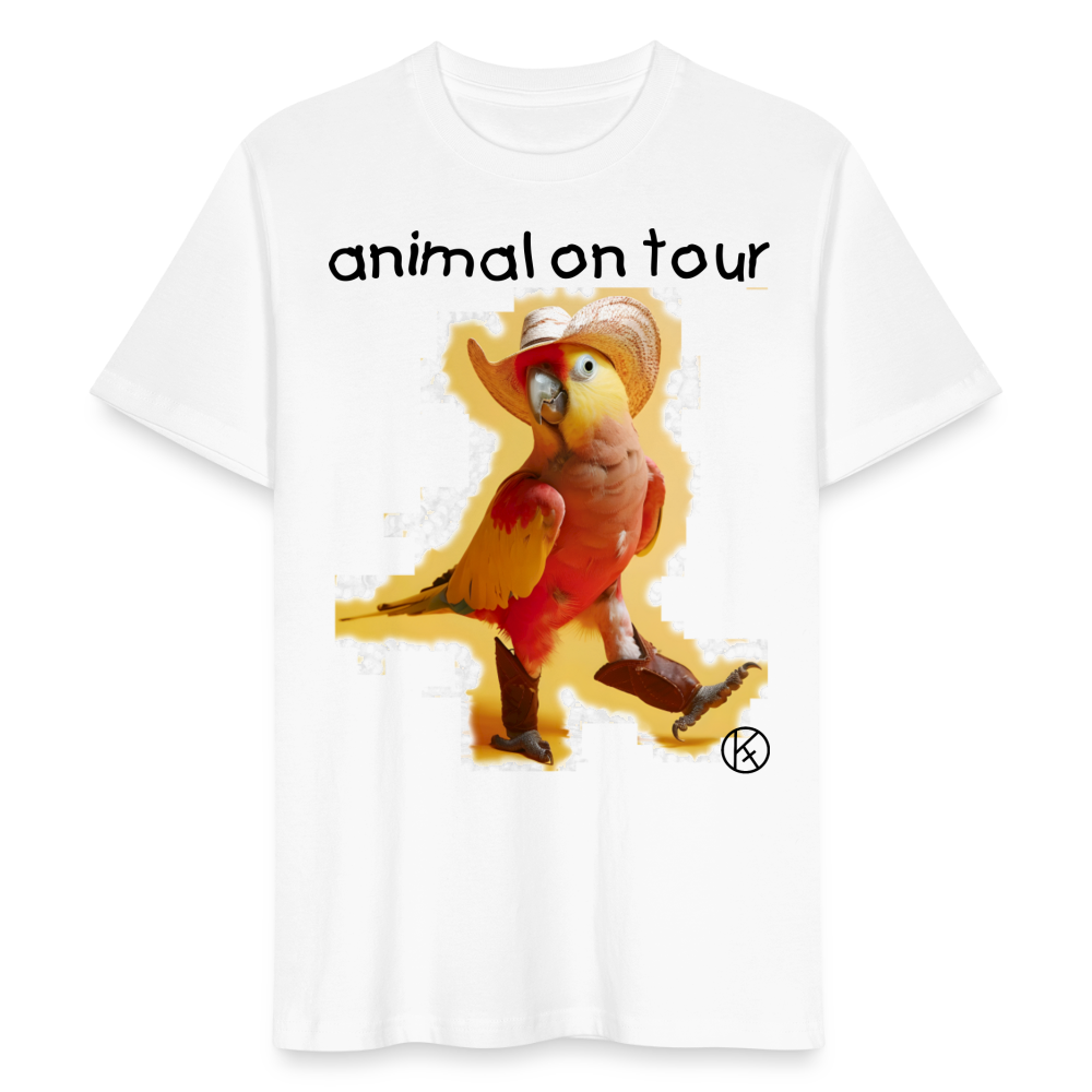 animal on tour-papagei - tierisches - Stanley/Stella Unisex T-Shirt - Weiß
