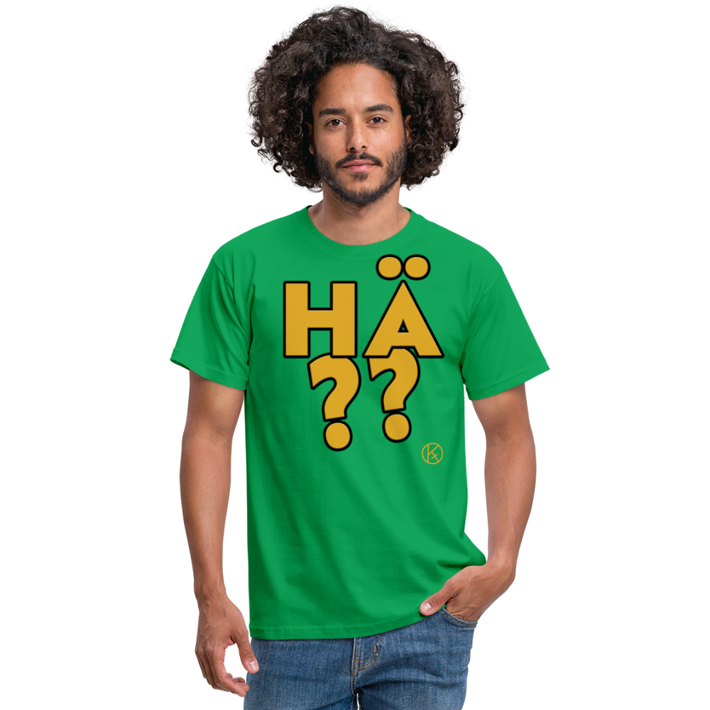 hä??  - gelb - witzig -  Männer T-Shirt - Kelly Green