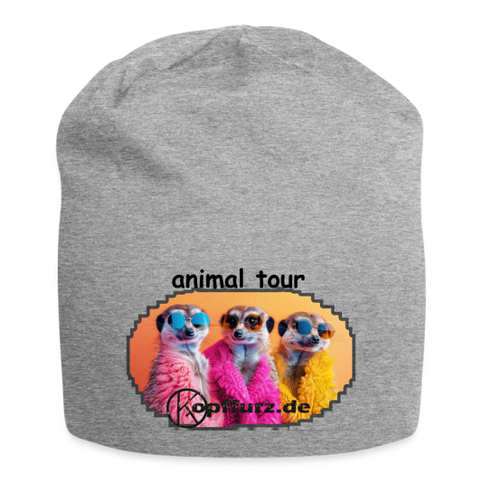 animal on tour-friends - tierisches  -  Jersey-Beanie - Grau meliert